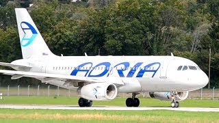 Adria Airways A319  Takeoff at Airport BernBelp HD [upl. by Flanigan322]