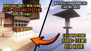 NEW BEST 121 MOB farm in Minecraft [upl. by Durrej]