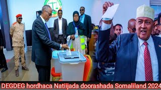 DEGDEG hordhaca Natiijada doorashada Somaliland 2024Faysal Cali Cabdiraxmaan CiroMuuse [upl. by Kosey]