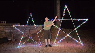 10 foot 5point star for Christmas Light display [upl. by Violante]