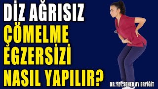 AĞRISIZ ÇÖMELME EGZERSİZİ NASIL YAPILIR aktifizyo fiziktedavi dizkireçlenmesi [upl. by Leonidas267]