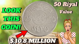 SAUDIA ARABIA 50 RIYAL 1435 RARE COIN WORTH MILLION DOLLAR 🤑 [upl. by Ikila]