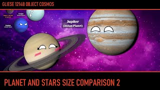 PLANETBALLS Planet and Stars size comparison 2 [upl. by Zantos]