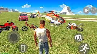 العاب دراجة نارية هندي العاب سيارات محاكي ألقياده ألعاب أندرويد indian Bikes Android Gameplay [upl. by Kcirtemed]