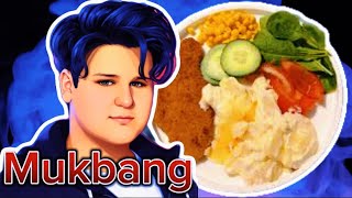 Schnitzel Med Potatisgratäng Mukbang [upl. by Ezar]