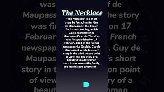 The Necklace by Guy de Maupassant englisliterature youtube shortstory englishstory shorts [upl. by Mellicent]