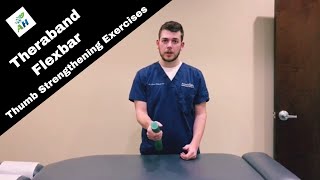 Thumb Strengthening Exercises  Theraband Flexbar [upl. by Ailhad]