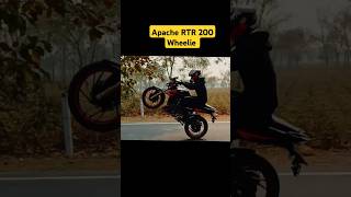 Apache RTR 200 wheelie shorts youtubeshorts wheelie [upl. by Zhang]