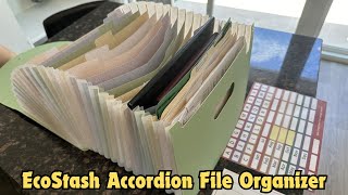 EcoStash Accordion File Organizer – 26 Pockets AZ Tabs BPAFree Expanding Folder [upl. by Naes]