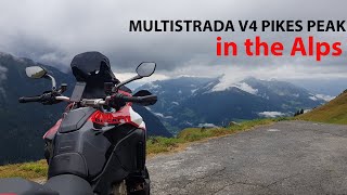 Ducati Multstrada v4 Pikes Peak Crossing the Alps [upl. by Olonam]