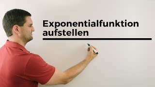 Exponentialfunktion aufstellen mit 2 Punkten Version mit quotTeilenquot  Mathe by Daniel Jung [upl. by Saidee]