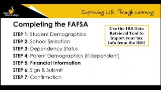 2022 23 Preparing for FAFSA [upl. by Rod]