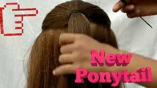 NEW PONYTAIL HAIRSTYLE  Ponytail Hairstyle For Medium And Long Hair [upl. by Yrennalf]