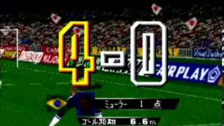 Jikkou World Soccer 3 N64  Crazy Announcer [upl. by Mechling150]