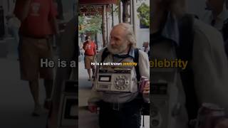 Radioman  homeless man has been in over 150 movies motivationalspeech actor celebrity shorts [upl. by Garald]