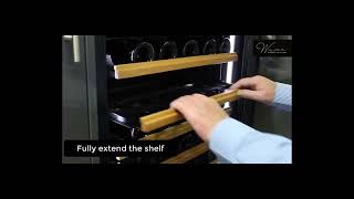 How to Remove a Shelf from Your Vin Garde Wine Fridge Cabinet [upl. by Pero]