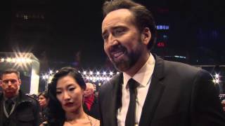 Nicolas Cages Official quotThe Croodsquot Berlin Film Festival Red Carpet Interview [upl. by Arytal331]