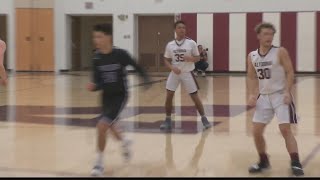 Altoona Boys basketball rolls on Mifflin County [upl. by Apoor]