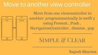 move from one viewcontroller to another in swift 3 [upl. by Sherard]