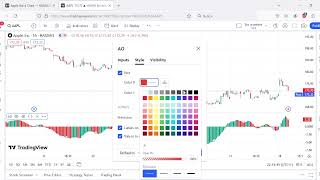 Tradingview awesome oscillator EASY SET UP 👌 [upl. by Liatris]