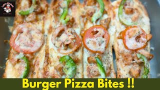 How To Make Burger Pizza  Bun Pizza  Lalas Kitchen Recipe [upl. by Oranneg]