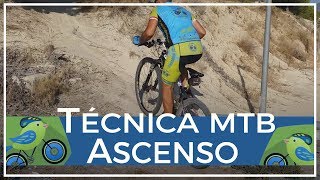 Técnica ascenso MTB cómo subir con inclinación y obstáculos [upl. by Swords]