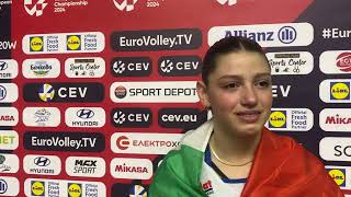 Europei femminili Under 20 Anna Bardaro al termine della finale contro la Turchia [upl. by Riabuz884]