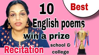 English Poem Recitation10 best English poems to win a prize School and College students [upl. by Annahahs853]