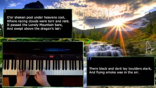 The Hobbit  Over The Misty Mountains Cold Extended Piano amp All Verses [upl. by Peltier]