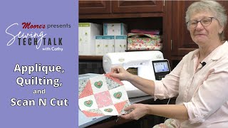 Applique Quilting and ScanNCut  Sewing Tech Talk with Cathy STT [upl. by Ahset72]