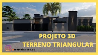 Casa Moderna Terreno Irregular Tipo Triangular Terreno com 21400m2 com os 4 Lados Irregulares [upl. by Packton]