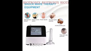 Plastics ABS White shockwave therapy device with 5 interchangeable heads Biotronix Solution [upl. by Eadrahs]