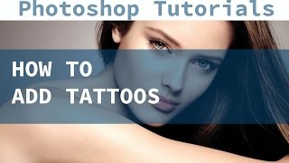 Photoshop CS6 Tutorial for Beginners how to add tattoos [upl. by Addia]