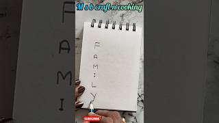 How to draw family from letters F A M I L Yshortsfeed drawing artMSBCraftnCooking [upl. by Iruahs]