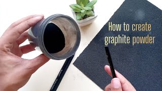 How to make Graphite powder for your drawings [upl. by Block]