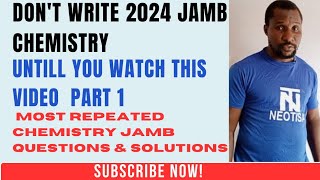 2024 JAMB CHEMISTRY 1 Most repeated Chemistry jamb questions with solution using Jamb Past Question [upl. by Kinch]