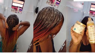 HOW TO WASH REFRESH KNOTLESS BRAIDS NO FIZZ DRY SCALP DRY EASY youtubeshorts youtube viral fyp [upl. by Hett]