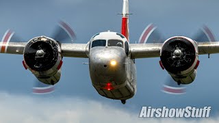 S2 Tracker Water Drop Demo and LOW Flybys  Thunder Over The Heartland 2021 [upl. by Ynad]