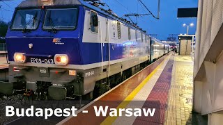 Rail Journey from Budapest to Warsaw Route through Hungary Slovakia Czechia Poland [upl. by Truda107]