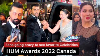 Hum Awards 2022 Canada with Mahira Khan Hania Aamir Atif Aslam amp other Pakistani celebrities [upl. by Brottman335]