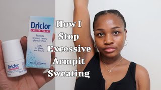 How I stop excessive armpit sweating Using Driclor  underarm hair removal with Veet Silky Fresh [upl. by Emsoc]