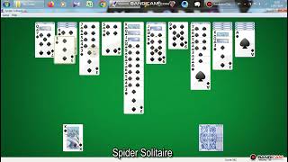 Spider Solitaire In Windows 7 Game 110 [upl. by Asial174]