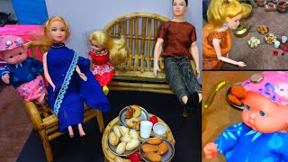 തടിയൻ192Barbie doll all day routine in indian village Barbie doll school storyBarbies School [upl. by Eenaj]