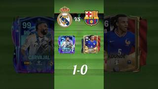 Real Madrid Vs Barcelona 2425 squad🔥fcmobile fc25 fifa football shorts [upl. by Randi]