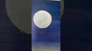 🌝Moon light 🌚drawing youtubeshorts🌜 fabrica painting [upl. by Aisiram]