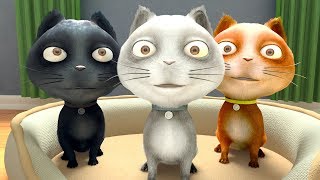 Tres Gatitos  Canciones Infantiles  El Reino Infantil [upl. by Nyrual]