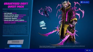 NEW Graveyard Drift Quest Pack In Fortnite Driftwalker Skin Bundle [upl. by Yancy]