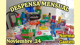 ✅ DESPENSA MENSUAL NOVIEMBRE 24 🛒 Bodega Aurrera en línea [upl. by Keheley]