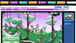 Papa Louie 3 When Sundaes Attack Level 6 Finding all the Snow Glasses [upl. by Amaral347]