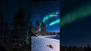 Porsche Cayenne ❄️ Northern Lights in Finland ai [upl. by Gisser]